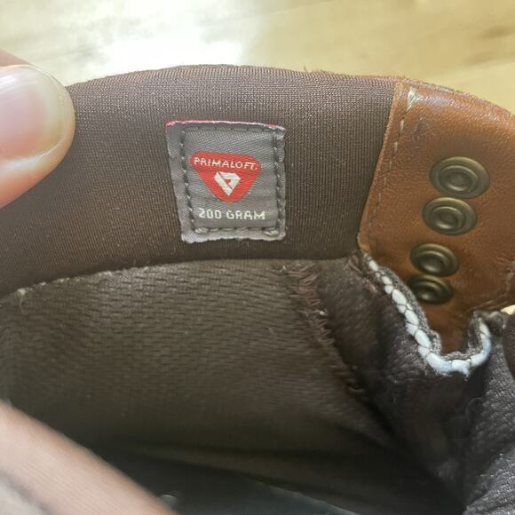 L.L Bean women’s Hiking Outdoor Leather Boots Brown Duck Boots 7.5 M - Picture 4 of 16